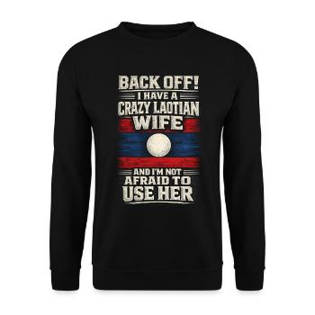 Laos Lao Root - Unisex Sweatshirt - black - Front - Alina (178cm) & Michal (187cm)