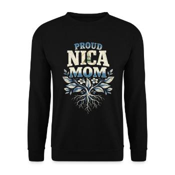 Nicaragua Nicaragisch Proud Nica Mom - Unisex Pullover - Schwarz - Vorne - Alina (178cm) & Michal (187cm)
