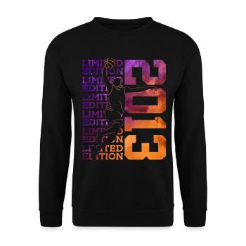 LIMITED EDITION 2013 BASKETBALL 13TH BIRTHDAY - Unisex Sweatshirt - black - Front - Alina (178cm) & Michal (187cm)