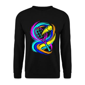 Tennis - Sweat-shirt Unisexe - noir - Devant - Alina (178cm) & Michal (187cm)