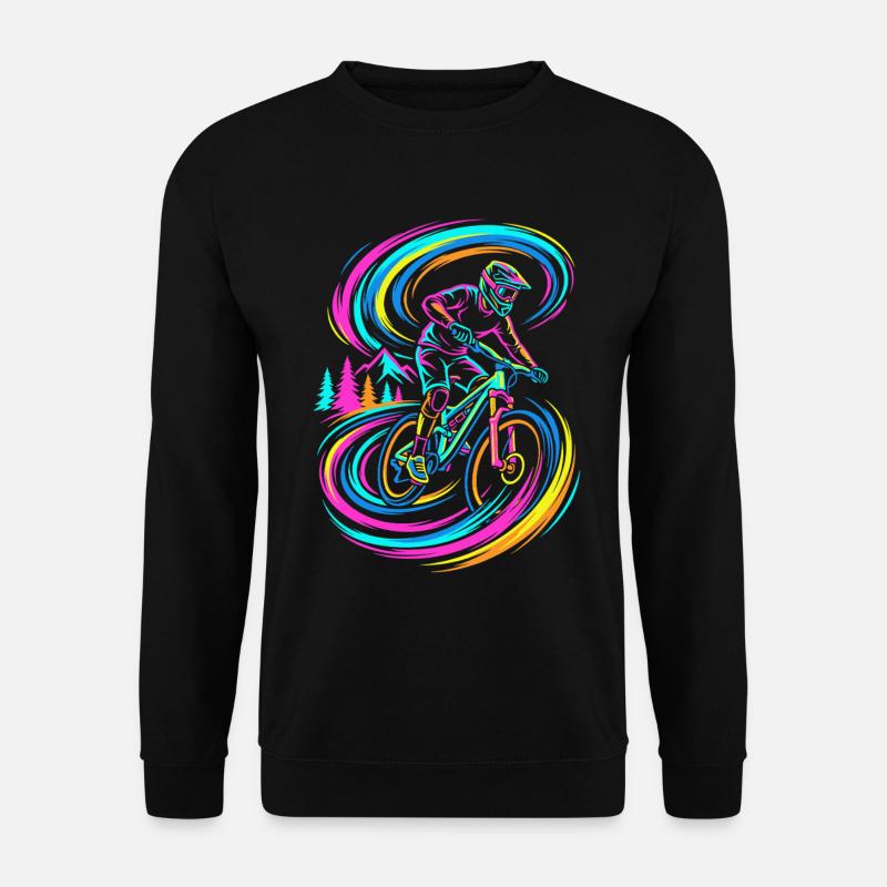 Mountain Biker - Unisex Pullover - Schwarz
