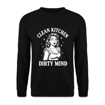 Vraie provocation Pin-up coquine - Sweat-shirt Unisexe - noir - Devant - Alina (178cm) & Michal (187cm)