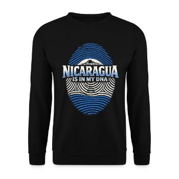 Nicaragua Nicaragisch - Unisex Pullover - Schwarz - Vorne - Alina (178cm) & Michal (187cm)