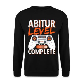 Abi 2026 Abitur Gymnasium Graduation Abiturient - Unisex Sweatshirt - black - Front - Alina (178cm) & Michal (187cm)