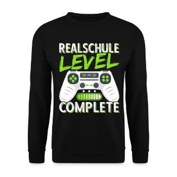 Secondary school graduation 2026 Secondary school graduation Boy - Unisex Sweatshirt - black - Front - Alina (178cm) & Michal (187cm)