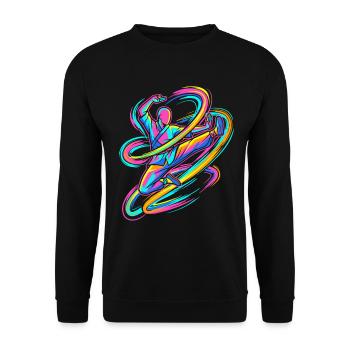 Karate - Unisex Pullover - Schwarz - Vorne - Alina (178cm) & Michal (187cm)