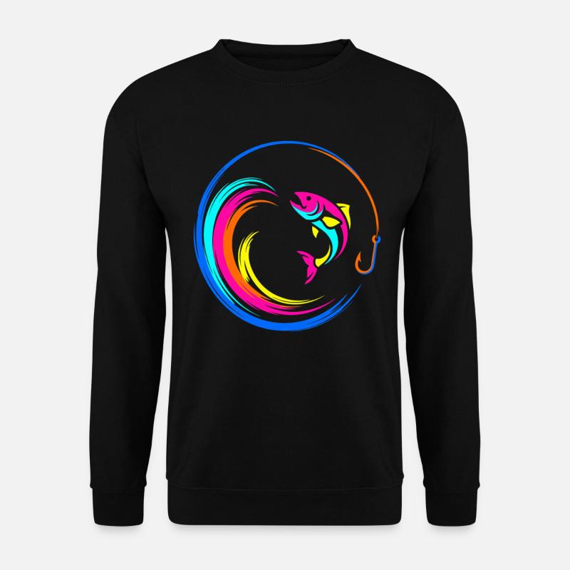 Fish Fish Hook - Unisex Sweatshirt - black