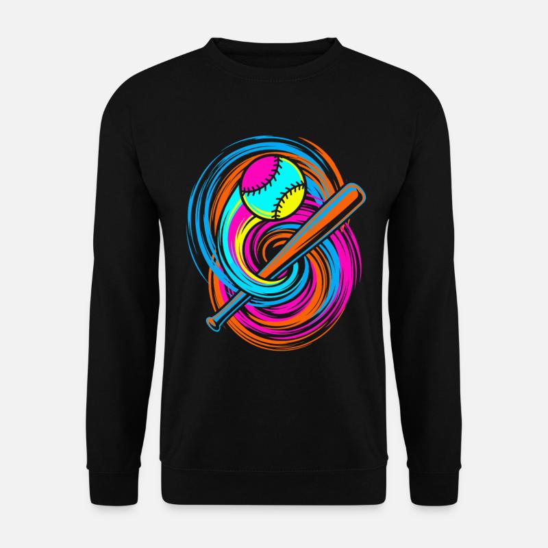 Baseball bat and ball - Unisex Sweatshirt - black