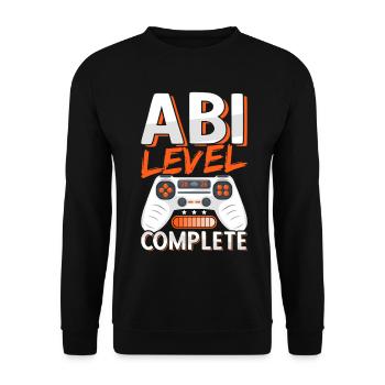 Abi 2026 Abitur Gymnasium Graduation Abiturient - Unisex Sweatshirt - black - Front - Alina (178cm) & Michal (187cm)