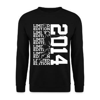 ÉDITION LIMITÉE 2014 BASKETBALL 12E ANNIVERSAIRE - Sweat-shirt Unisexe - noir - Devant - Alina (178cm) & Michal (187cm)