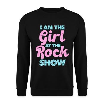 Pastel Rockgirl Statement - Unisex Sweatshirt - black - Front - Alina (178cm) & Michal (187cm)
