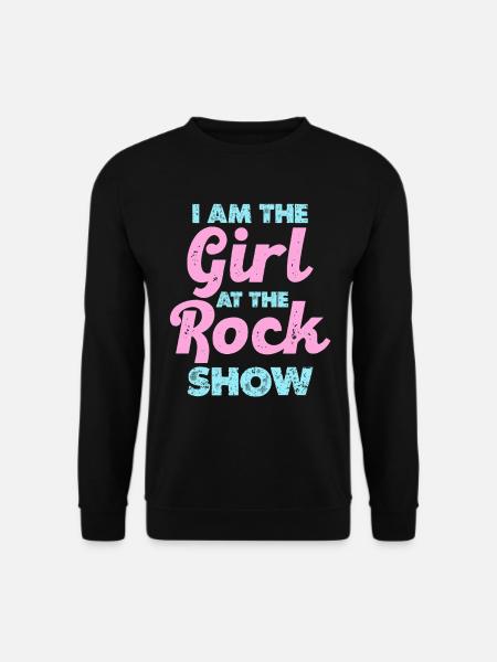Pastel Rockgirl Statement - Unisex Sweatshirt - black