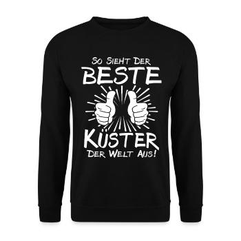 Bester Küster - Unisex Pullover - Schwarz - Vorne - Alina (178cm) & Michal (187cm)