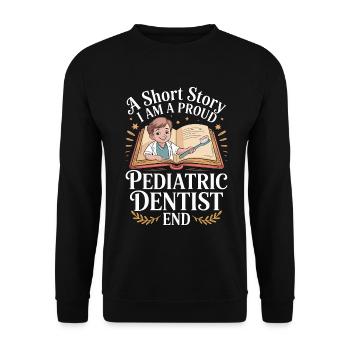 Dentiste pédiatrique Une nouvelle Je suis hygiéniste - Sweat-shirt Unisexe - noir - Devant - Alina (178cm) & Michal (187cm)