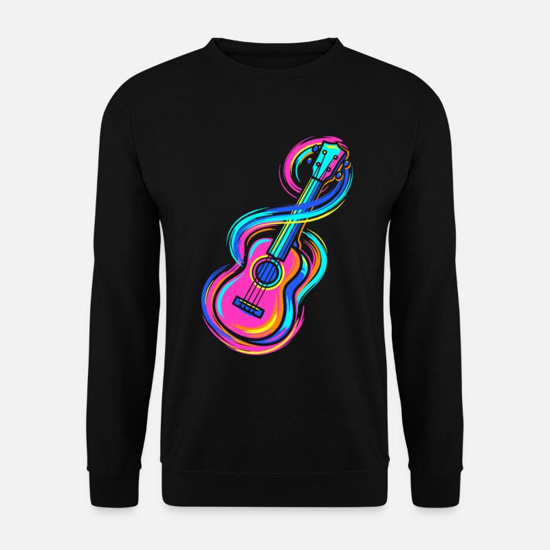Gitarre - Unisex Pullover - Schwarz