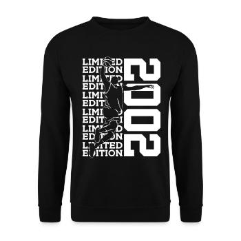 24E ANNIVERSAIRE DU BASKETBALL EN ÉDITION LIMITÉE 2002 - Sweat-shirt Unisexe - noir - Devant - Alina (178cm) & Michal (187cm)