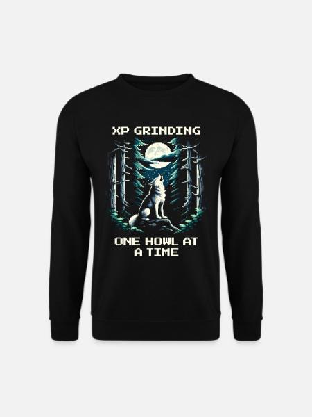 XP farmen mit jedem Heulen | Wolf Spirit - Sweat-shirt Unisexe - noir