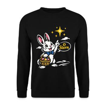 Dessin animé Étoile de Pâques pour bébés - Sweat-shirt Unisexe - noir - Devant - Alina (178cm) & Michal (187cm)
