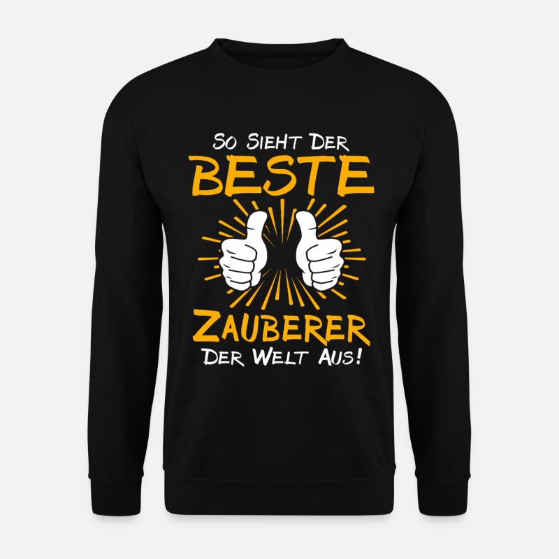 Zauberer Geschenkidee - Unisex Pullover - Schwarz