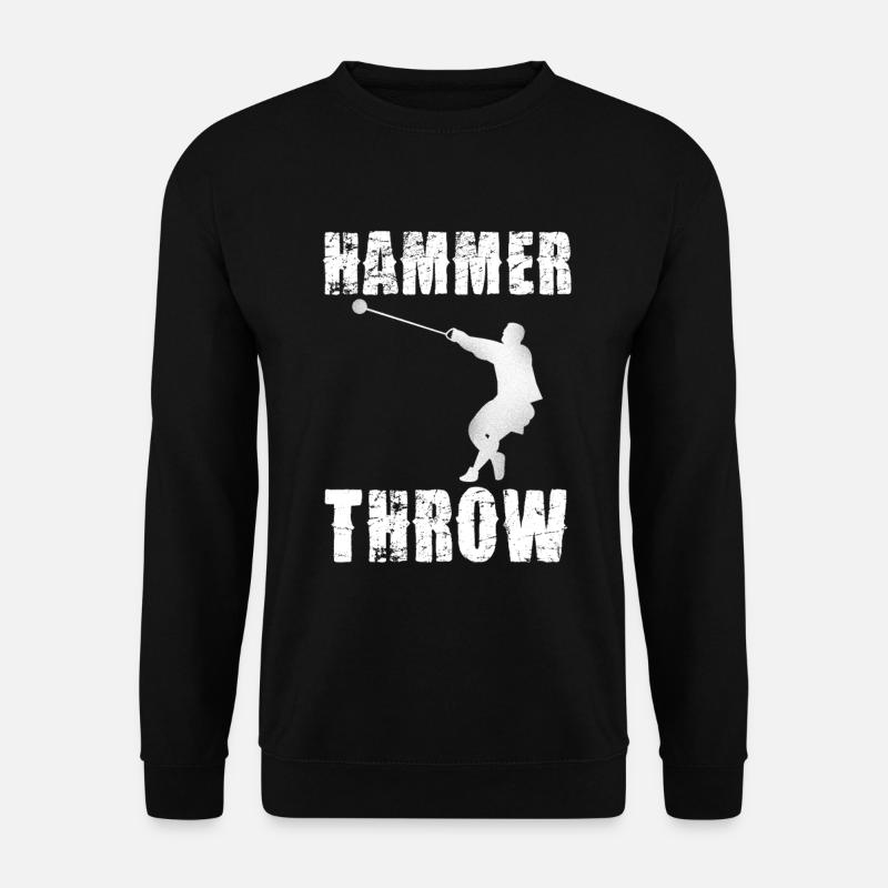Hammer Throw Silhouette Graphic - Unisex Sweatshirt - black