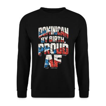 Dominikanisch Dominicain de naissance - Sweat-shirt Unisexe - noir - Devant - Alina (178cm) & Michal (187cm)