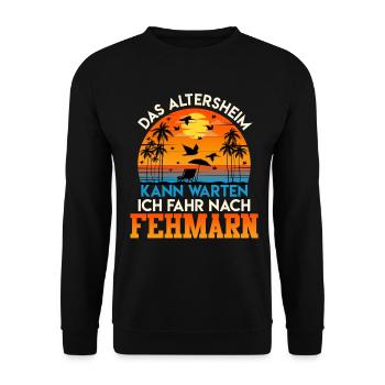 Grand-père LA MAISON DE RETRAITE PEUT ATTENDRE, CONDUISEZ JUSQU’À - Sweat-shirt Unisexe - noir - Devant - Alina (178cm) & Michal (187cm)