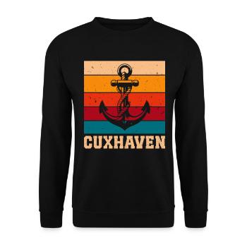 Cuxhavener NORDSEE CUXHAVEN Urlaub Lustiges - Unisex Pullover - Schwarz - Vorne - Alina (178cm) & Michal (187cm)