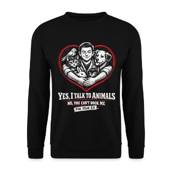 Veterinarian Veterinarian - Unisex Sweatshirt - black - Front - Alina (178cm) & Michal (187cm)