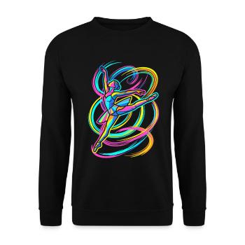 Ballerina Dance - Unisex Sweatshirt - black - Front - Alina (178cm) & Michal (187cm)