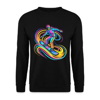 Snowboarders - Sweat-shirt Unisexe - noir - Devant - Alina (178cm) & Michal (187cm)