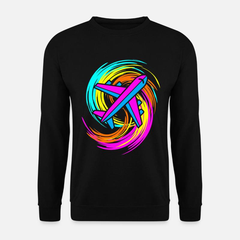 Flugzeug - Unisex Pullover - Schwarz