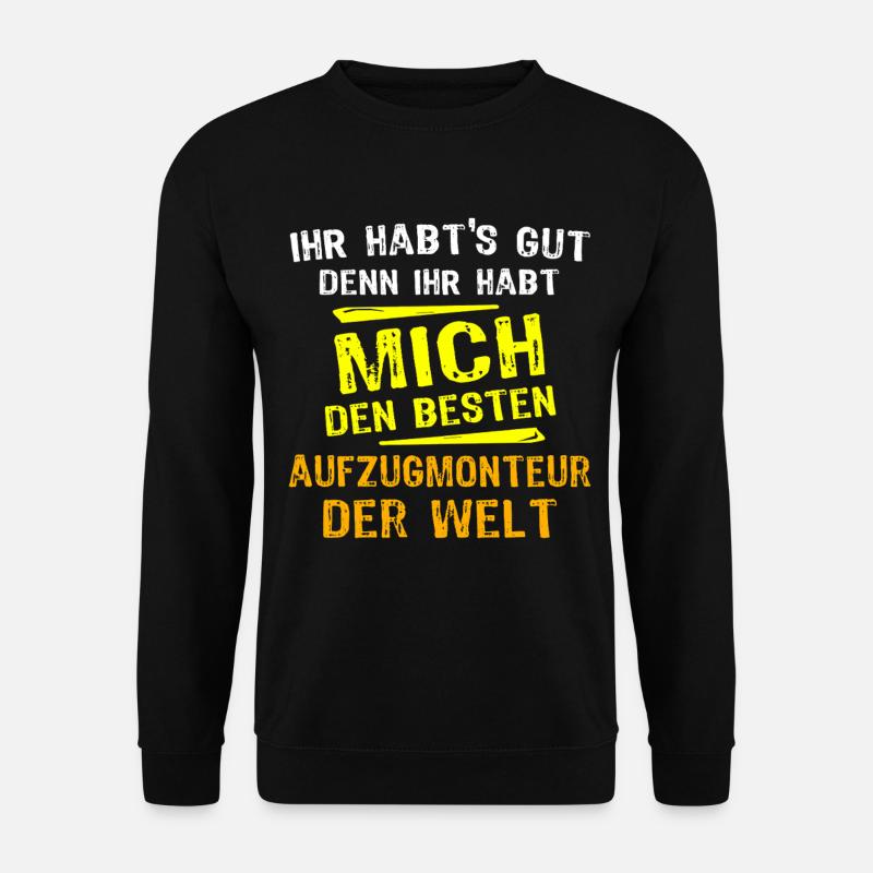 Elevator Technician Gift - Unisex Sweatshirt - black