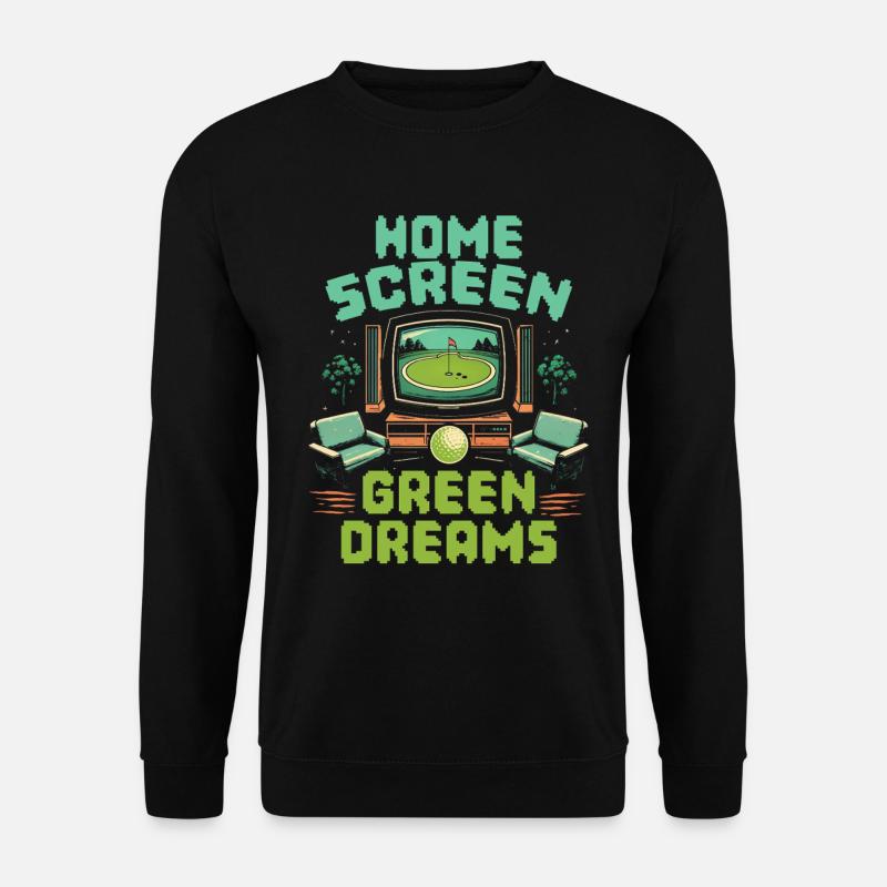 Golfsimulator - Unisex Pullover - Schwarz