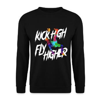 Sepak Takraw - Unisex Sweatshirt - black - Front - Alina (178cm) & Michal (187cm)