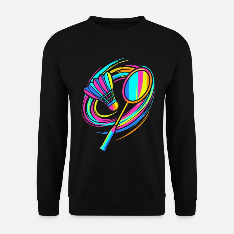 Badmintonschläger - Unisex Pullover - Schwarz