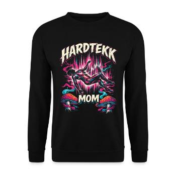 Hardtekk Mom Tekke East Germany - Unisex Sweatshirt - black - Front - Alina (178cm) & Michal (187cm)