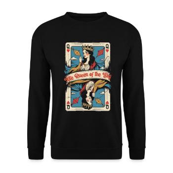 Drachen Drachensteigen - Unisex Pullover - Schwarz - Vorne - Alina (178cm) & Michal (187cm)