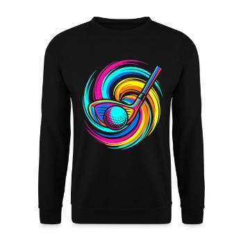 golf club - Unisex Sweatshirt - black - Front - Alina (178cm) & Michal (187cm)