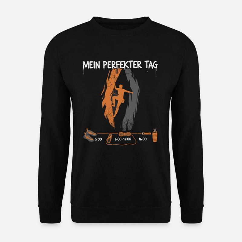 My perfect day climbing - Unisex Sweatshirt - black