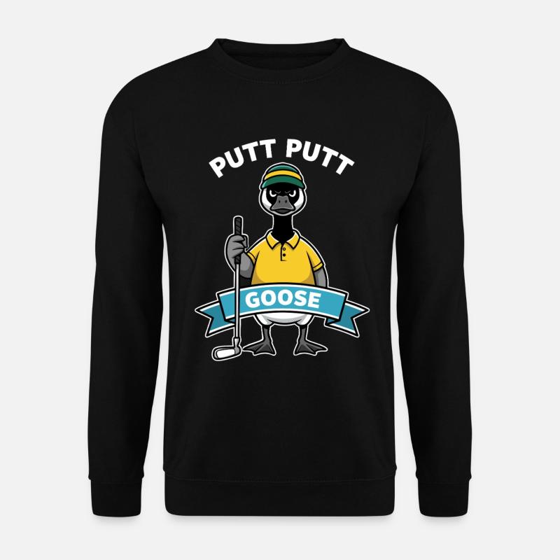 Golf Funny Goose - Unisex Sweatshirt - black