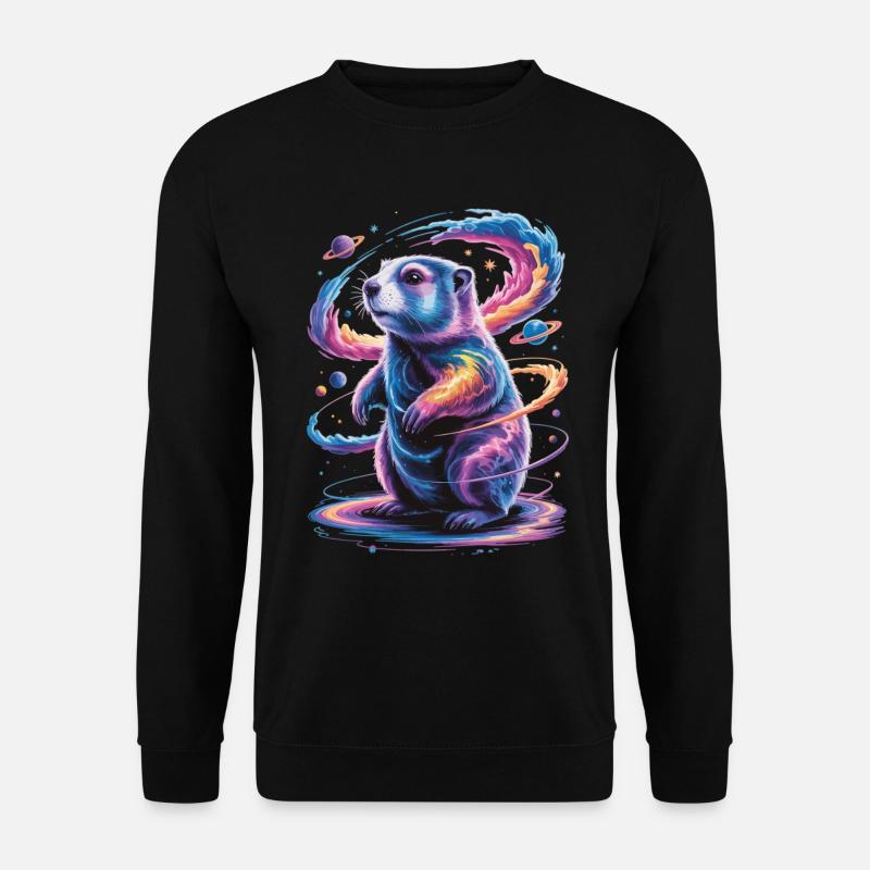 Cosmic Groundhog T-Shirt – Space Space - Unisex Sweatshirt - black