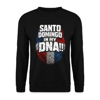 Saint-Domingue dominicain Dans mon ADN - Sweat-shirt Unisexe - noir - Devant - Alina (178cm) & Michal (187cm)