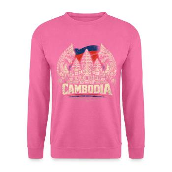 Cambodia Kambodscha Kambodschaner - Unisex Pullover - Pink - Vorne