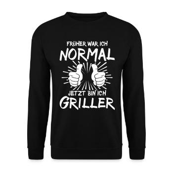 Griller - Sweat-shirt Unisexe - noir - Devant - Alina (178cm) & Michal (187cm)