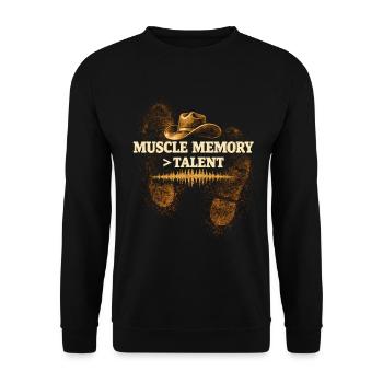 Line Dance Line Dancer - Unisex Sweatshirt - black - Front - Alina (178cm) & Michal (187cm)