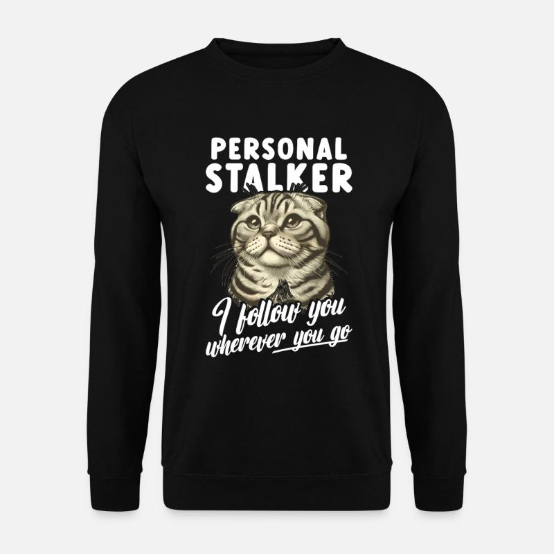  Cat Lover Costume for Scottish Fold Mom Scottish - Unisex Sweatshirt - black