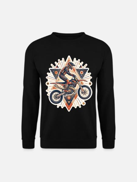 Motocross-Motorrad-Cross-Trial-Enduro-Freestyle - Unisex Pullover - Schwarz