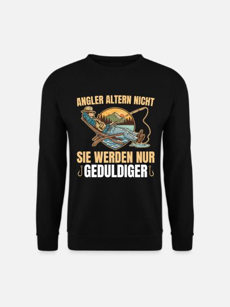Angler Altern Nicht Fischerei - Unisex Pullover - Schwarz