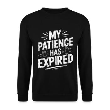 Retail Pharmacist My Patience Has Pharmacy Care - Unisex Sweatshirt - black - Front - Alina (178cm) & Michal (187cm)