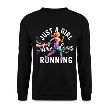 Maillot de jogging pour femmes – Motivation de fitness - Sweat-shirt Unisexe - noir - Devant - Alina (178cm) & Michal (187cm)